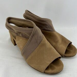 Eileen Fisher Luca Tumbled Nubuck Leather Sandals